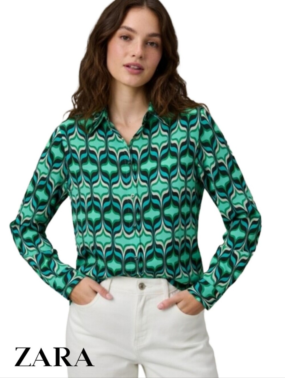 Zara Moroccan Geometric Shirt